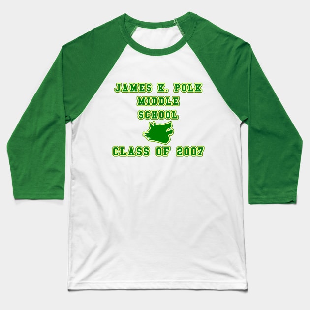 James K. Polk Middle School Baseball T-Shirt by Selinerd